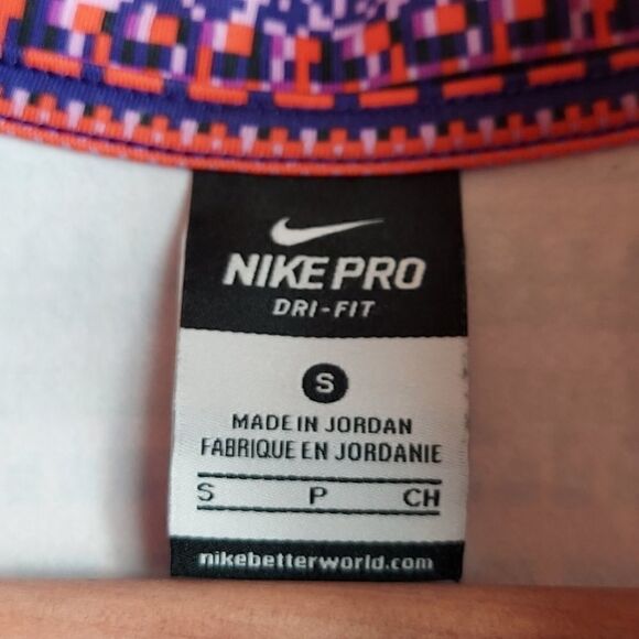 Nike Pro Hyperwarm 8 Bit Half Zip Pullover Sz S - Picture 9 of 9